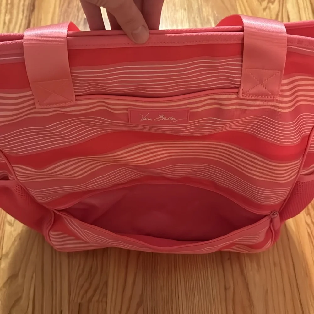 Vera Bradley Pink Striped Tote - Picture 4 of 14